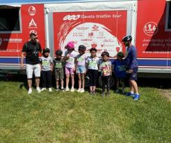 Slavata Triatlon Tour 2025 v Mostě - děti z Dětského domova Duchcov zazářily na Matyldě