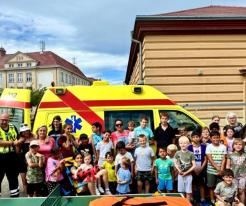 Záchranáři v dětském domově - Děti si vyzkoušely první pomoc i resuscitaci